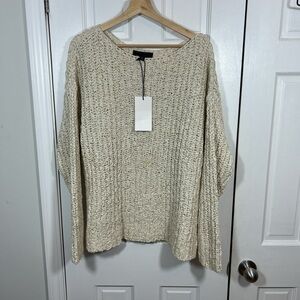 NWT ZARA Cozy Cream Oversized Knit Sweater